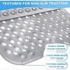 Non-Slip Bathtub Mat, Anti-Bacterial Shower Mat, Extra Long,100  40CM/ 40"  16", Strong Suction Cups,  Machine Washable
