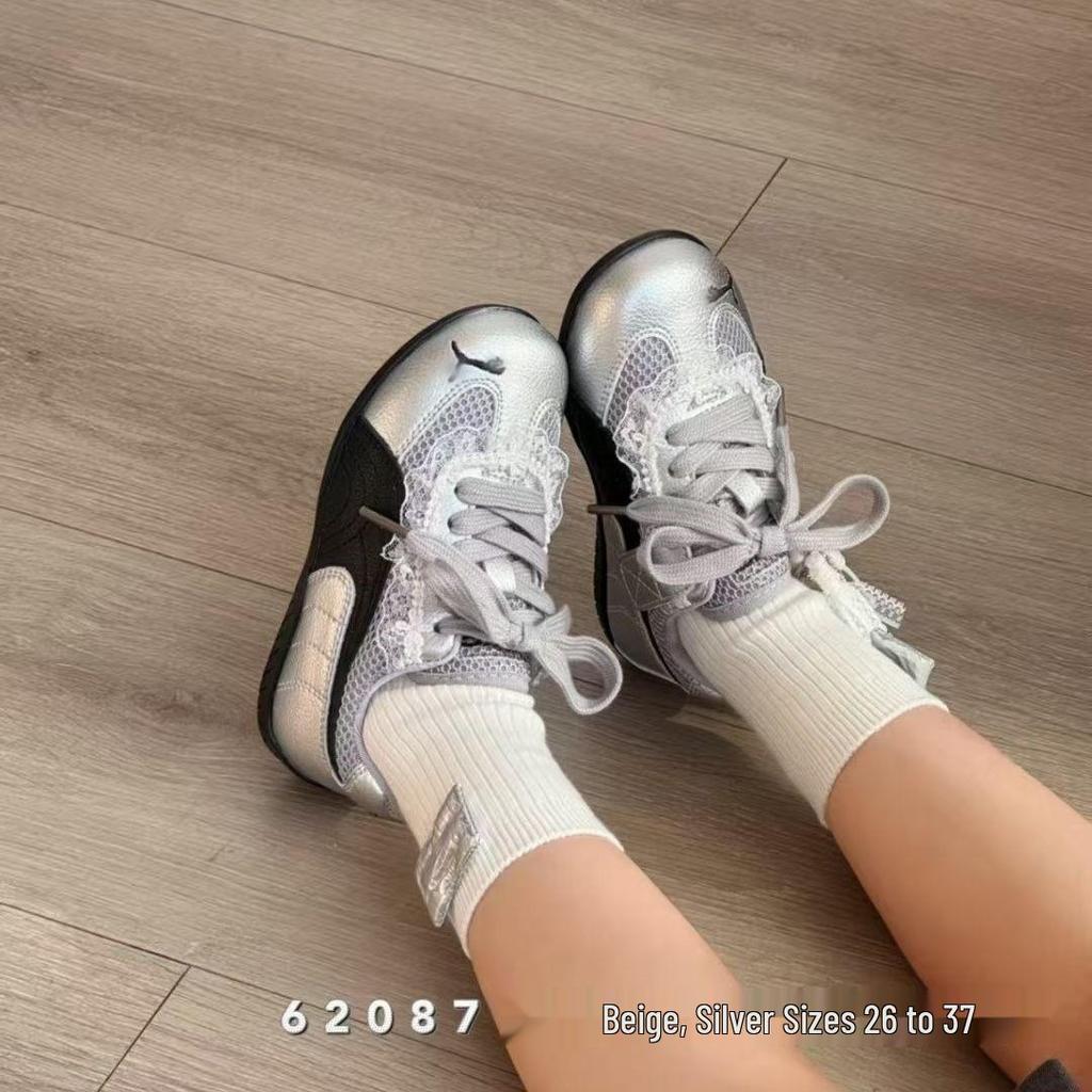 2026 Spring Girls' Fashion Racing and Casual Retro Sports Shoes