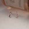Simple  Fashionable and Luxurious Bow Earrings for Women  Japanese and Korean Style Five-pointed Star Earrings