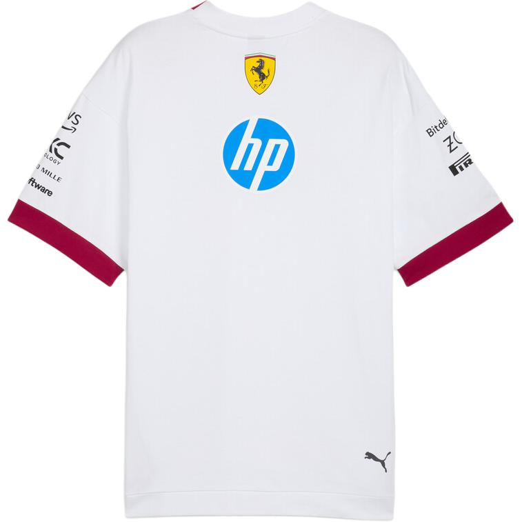 Puma X Ferrari Scuderia Fashion Comfortable Soft Short Sleeve T-Shirt Men Tops White 71357102