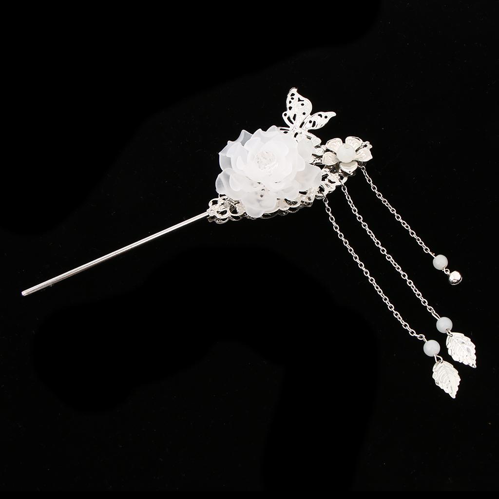 Fresh flower Handmade Kanzashi Hair Stick Hanfu Classical Fashion Custom Hairpin Fresh flower Handmade Kanzashi Hair Stick Hanfu Classical Fashion Custom Hairpin