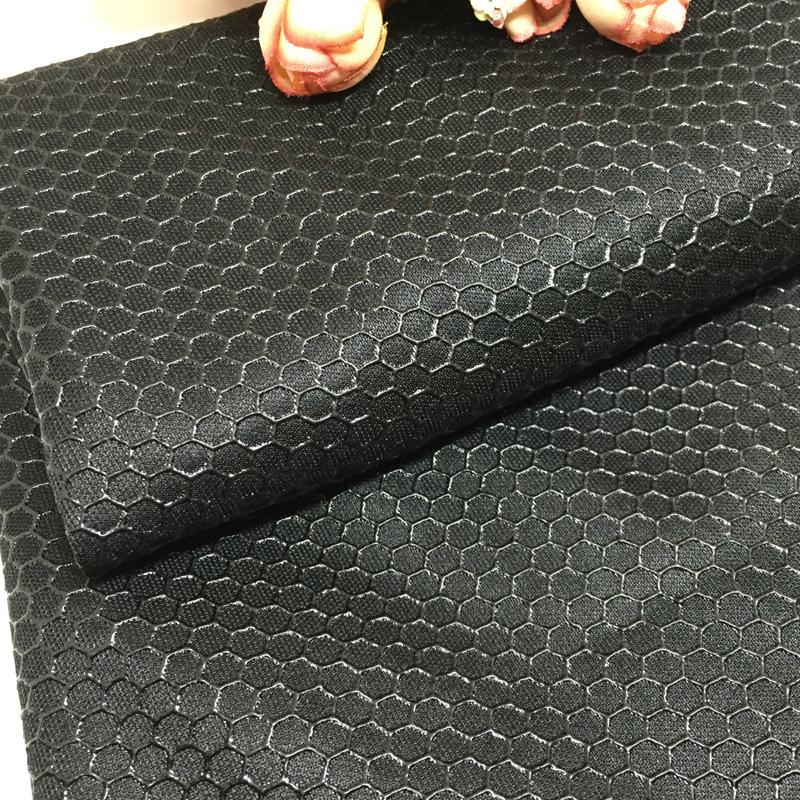 100X150CM Hexagon Honeycomb Mesh Simitation Silicone Anti Skid Fabric Polyester Non-slip Material for Floor Mat Rug Sofa DIY