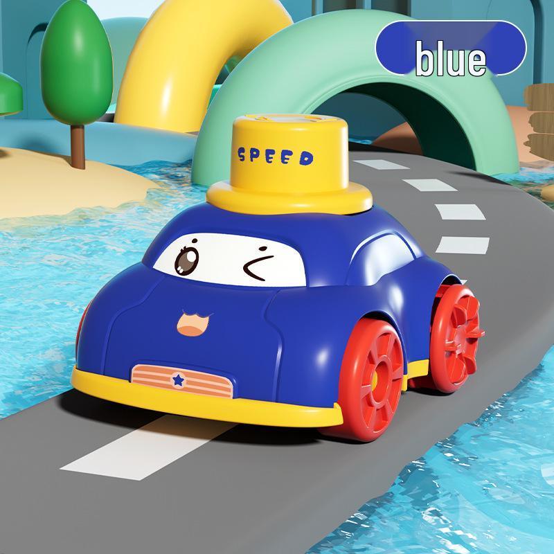Wind-up Amphibious Bath Toy Car for Kids - Cartoon Fun Water Play