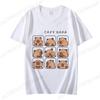 Cute Capybara Loves Bubble Tea Print Women Kids T-Shirt Summer Children's Short-sleeved Casual Pink Tops Adults Boys Girls Gifts