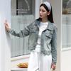 High-Quality European Soft Denim Jacket with Irregular Design