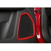 Car Detector Stick ABS For Jeep Compass 2017 2018    Ide Door Audio Speak Sound Cover Ring Trim Frame 4pcs