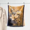 Autumn and winter new double-sided color oil painting series imitation cashmere thickened warm scarf women's air conditioner shawl