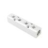 Air Hose Manifold Blocks G1 4 Port Pump Splitter Threaded Fitting High Hardness Inline Smooth Anti Oxidation Convenient Cylinder