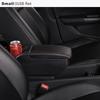 Car Armrest Box Double Layer Front Center Console Black Leather with Charging USB Ports For Suzuki Swift