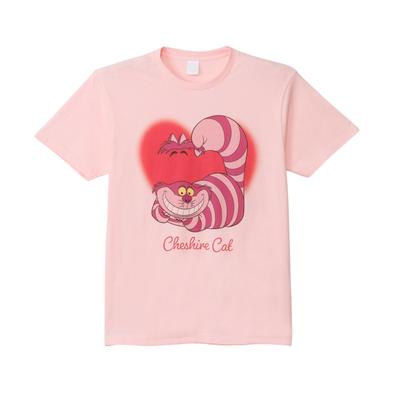Small Planet Alice In Wonderland Cheshire Cat Heart T-Shirt, Short Sleeve, Unisex, Size L