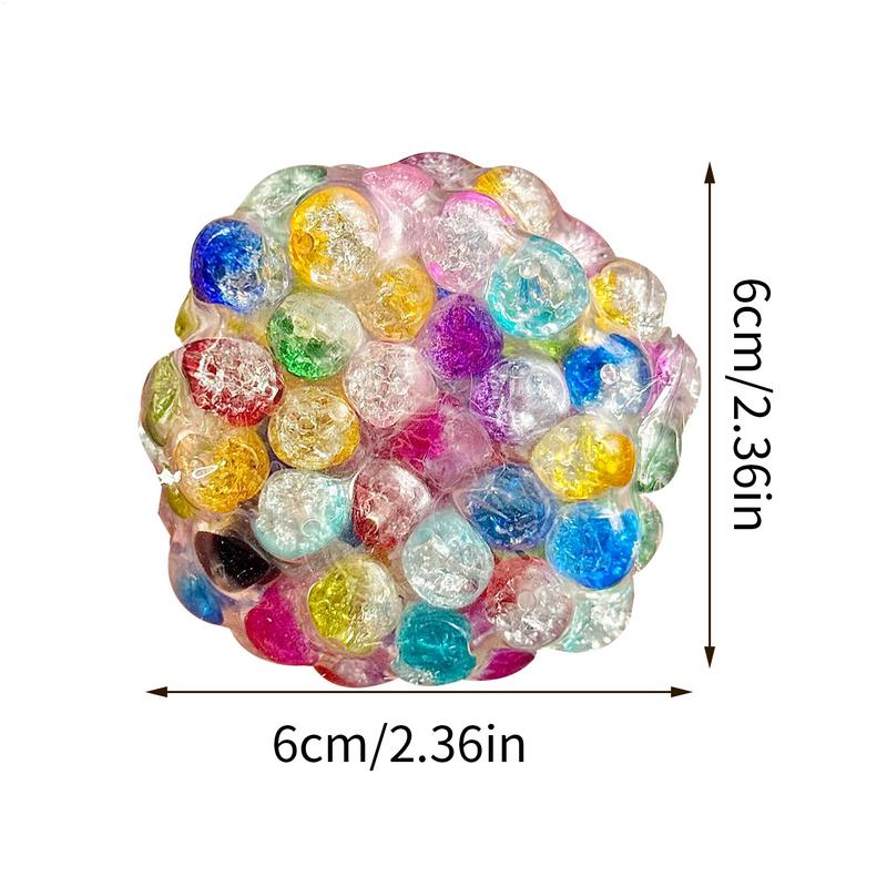 Small Stress Balls Portable Squeeze Ball Pinching Stress Relief Tool Sounding Fidget Squeeze Toy For Teens Adults Travel