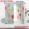 Set Of 2 Flat Printing Curtains Without Rod Floral Spring Blossom Design Women Is Day Festival Fashion Versatile Made Polyester