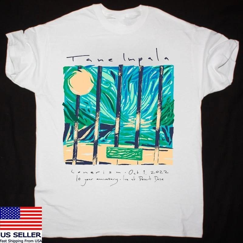 Tame Impala Lonerism WHITE COTTON T Shirt Full Size S-4XL BL1896