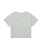 COVERNAT WOMAN Comfort Crop T-Shirt Melange Gray