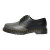 Dr. Martens 1461 Couro Liso Sapatos Casuais Planos Confortáveis Sapatos Masculinos Cinza Preto 27540003