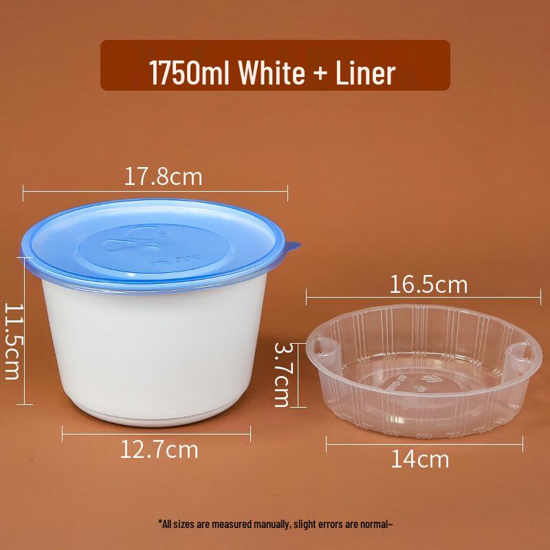 Disposable Round Double-Layer Meal Box