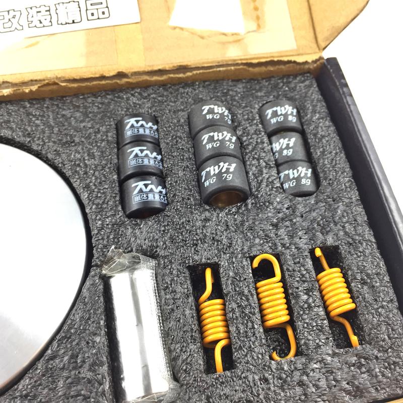 TWH High Performance Variator Kit 89MM 92MM with Roller Weights Drive Pulley for GY6 50cc 139QMB 139QMA DIO ZX AF18 AF28 AF34