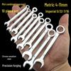 Mini Metriskt och Imperialt Nyckelsats 4-11 mm Låda/Öppen Ände