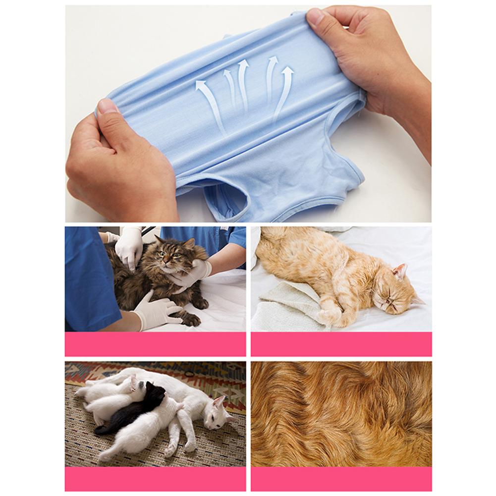 Pet Cat Surgery Suit High Elastic Breathable Anti-licking Anti-scratch Weaning Clothes Pet Supplies