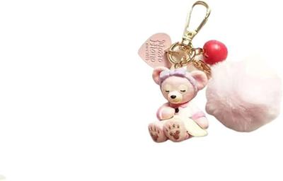 [AGGZOM] Duffy, Gelatoni, Leena Belle Keychain, Fluffy Keyring, Wallet, Bag Charm, Character Car Keychain, Gift for Friends, Lovers, Couples, Birthday