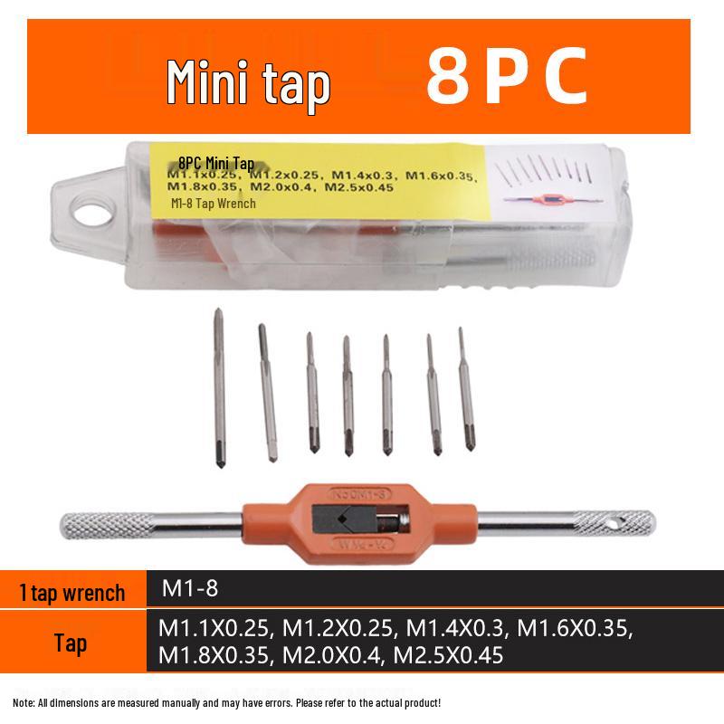 Metric & Imperial Tap and Die Set with Hand Reamer & Tap Holder – Comprehensive Threading Tool Kit.