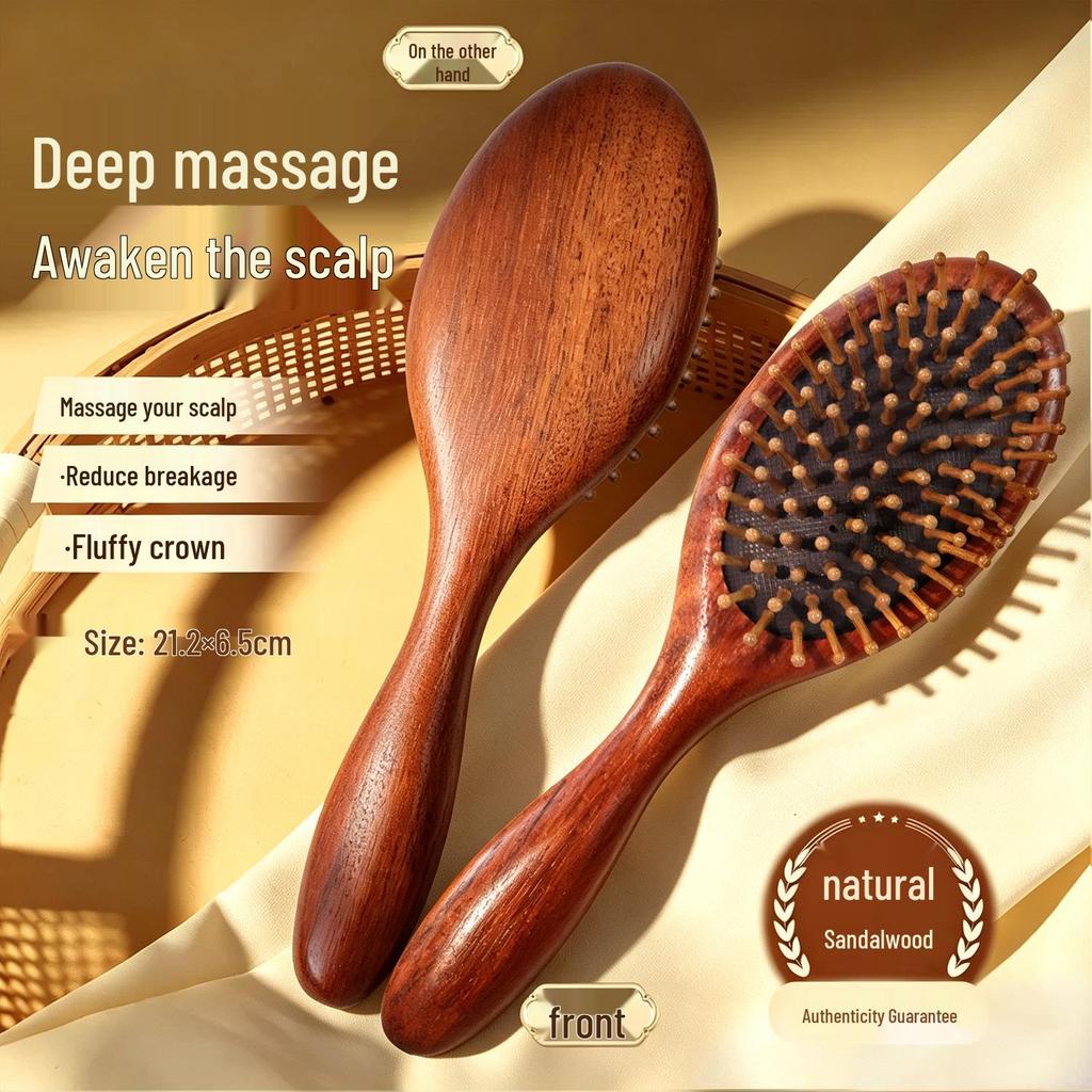 Wooden Air Cushion Scalp Massage & Styling Comb