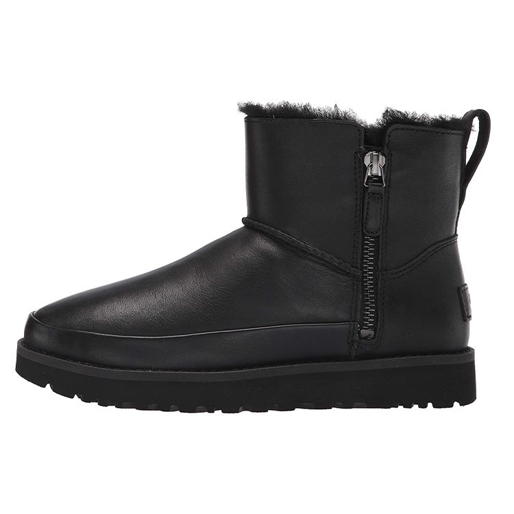 

UGG Classic Zip Mini Fleece Lined Snow Boots Women boots Black 1116104-BLK 37
