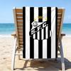Strandtuch mit aufgedrucktem FC-Wappen, superweiche Mikrofaser, perfektes Geschenk zum Geburtstag, für Pool, Strand, Reisen, für Familie und Freunde