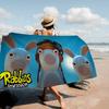R-Rabbids I-InvasionS Microfiber Printed Beach Towel Mountain Climbing Yoga Beach Swimming Running Absorbent Soft Towel