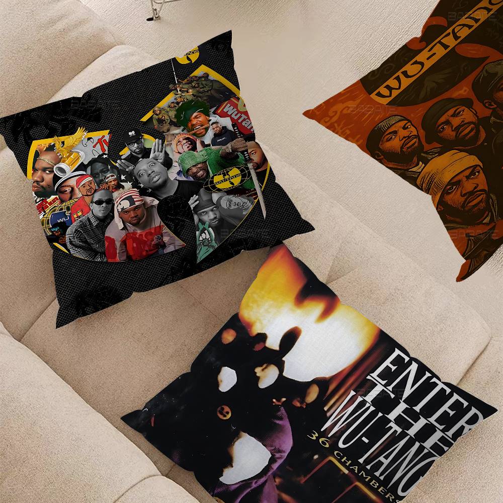 Popular Rap Group W-wu T-tang Personalized Pillow Dust Cover Bedroom Kids Party Decoration Pillowcase Birthday Children Gift