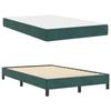 Box Spring Bed with Mattress Dark Green 120 x 190 cm Fabric