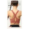 Plus Size Hook And Loop Sports Bra Women High Impact For Gym Running Yoga