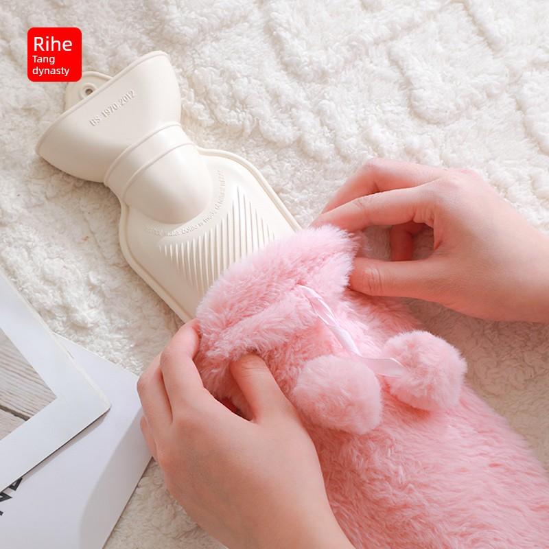 Extra-Long Hot Water Bottle for Bed, Large Size, Plush, Water-Filled, Warm Water Bag for Winter, Warms Hands and Feet, Bed Warming Magic Tool