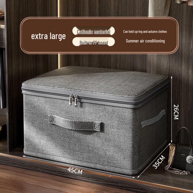 Spacious Wardrobe Layered Fabric Storage Box for Bedroom