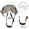CE Construction Safety Helmet With Visor Built In Goggles For Engineer ABS Hard Hat ANSI Industrial Work Cap Head Protection New