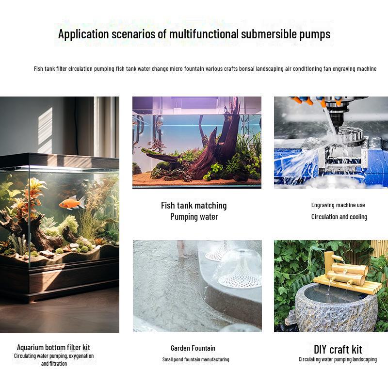 Bahçe ve Balık Göletleri için Yüksek Debili Dalgıç Pompa - Kayalıklar ve Tanklar için Sessiz Sirkülasyon
