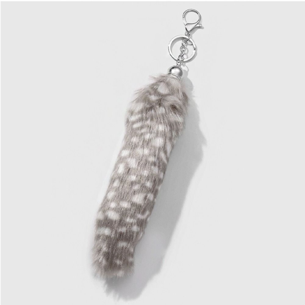 Retro Fur Tails Pendant Ornament Plush Tail Keyring Car Keychain Bag Charms  Jewelry Gifts