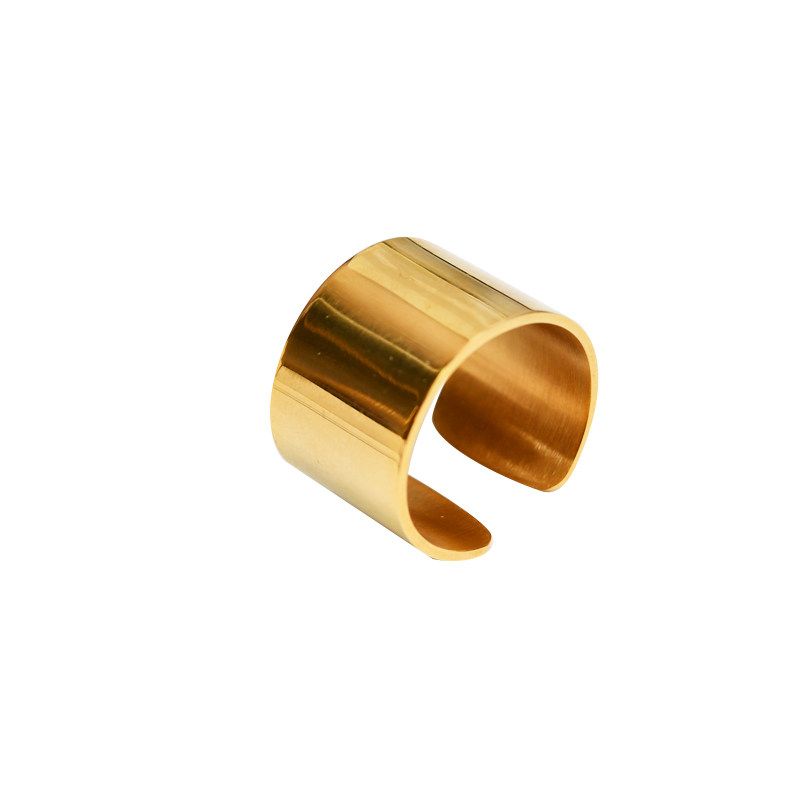 Instagram Euro MAYSU Women's Titanium Steel Open-End Fashion Ring