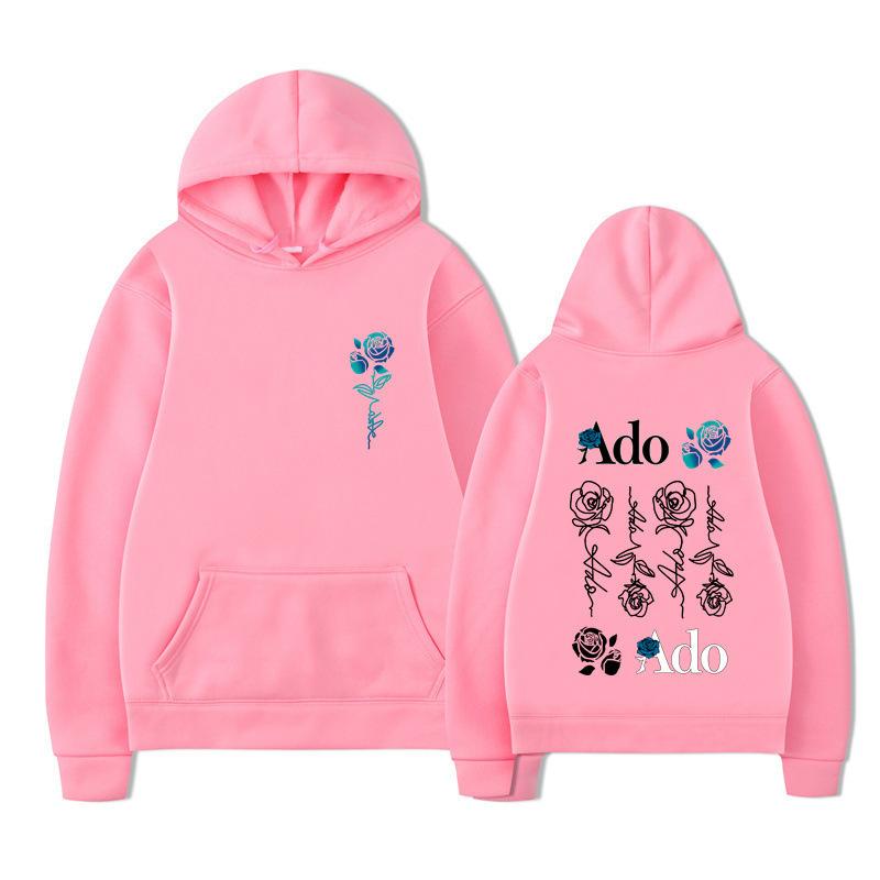 New Autumn Winter Warm Hoodie 2D Series Rose Printed Men's Women's Comfortable High Quality Fashion Hoodies