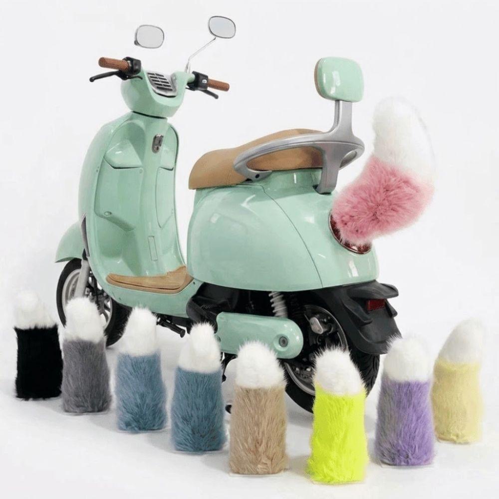 Ornamento soffice per coda di moto/auto, con coda mobile che scodinzola, ricaricabile, per tutti i veicoli