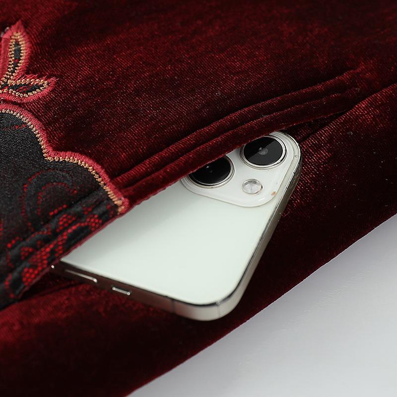 Padded jacket winter padded coat old lady winter velvet thickened coat