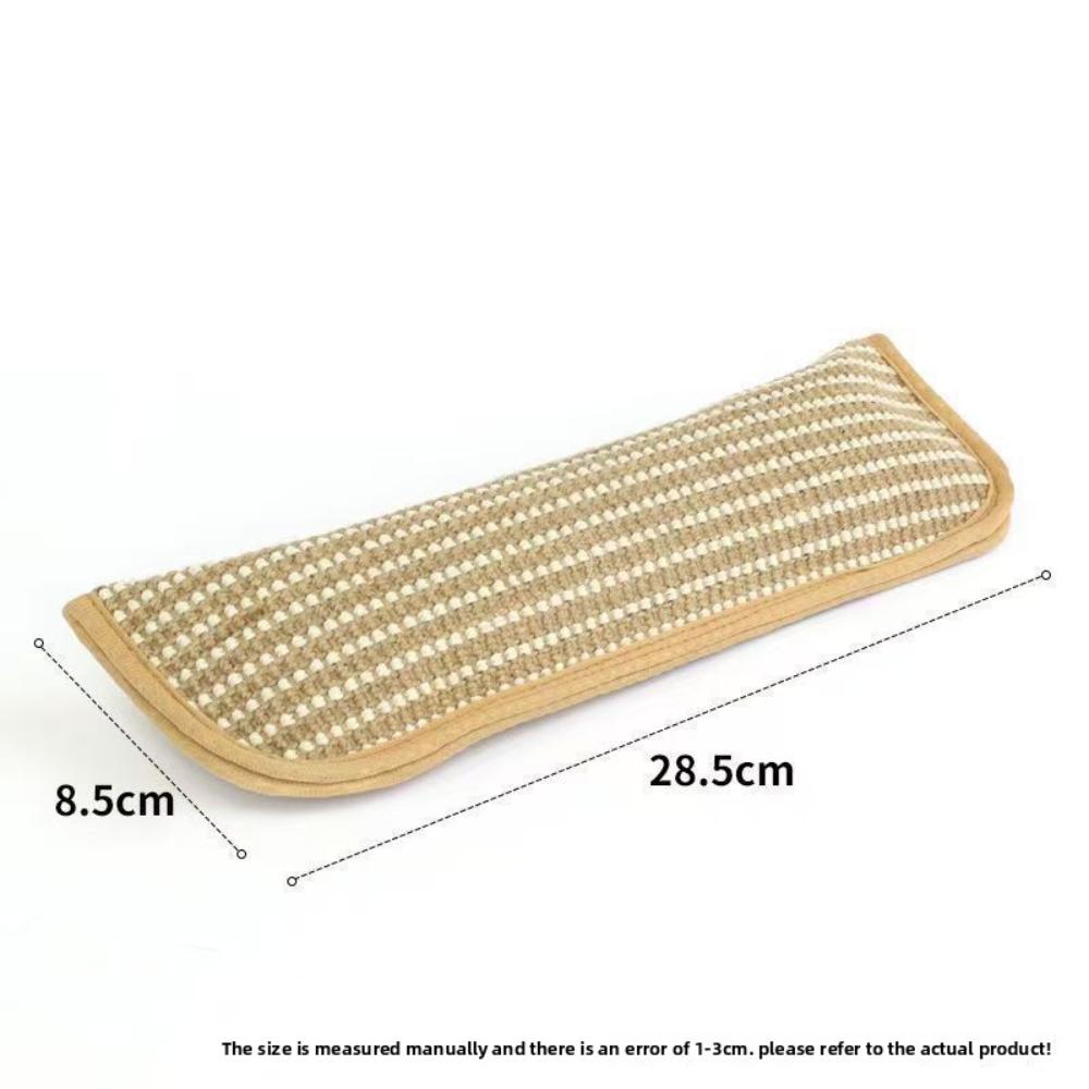 Durable Cat Teething Toy – Catnip Pillow & Sisal Scratch Board for Dental Care & Entertainment