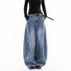 ICH MODE Women's American Retro Loose Straight Leg Jeans