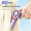 Simple Ice Pack High-Speed Handheld Fan with 100-speed Digital Display Portable Fan USB Charging Version Ice-Feeling Mini Fan