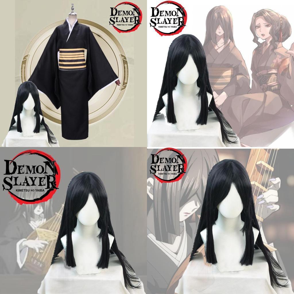 Demon Slayer Cosplay Wig For Nezuko High-quality Long Black Hair