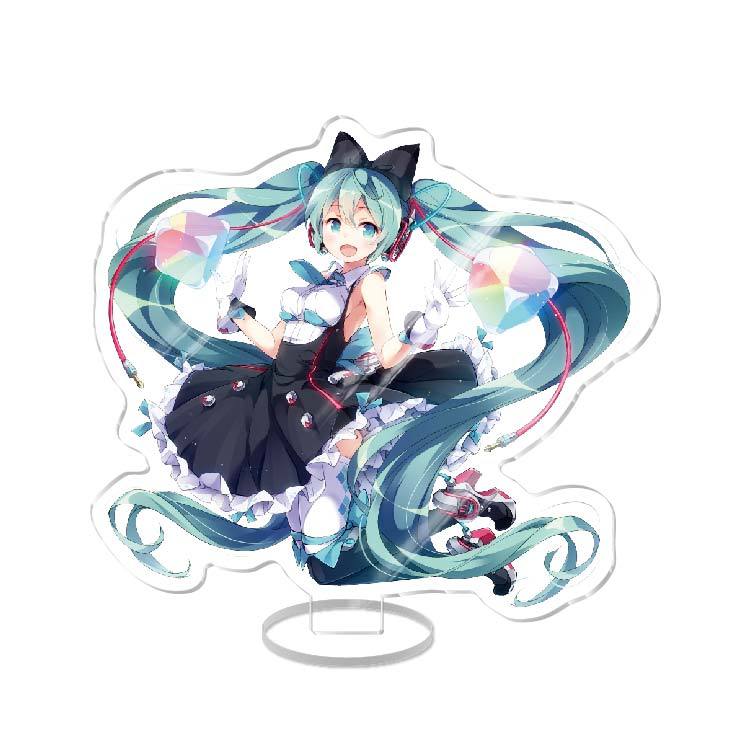 Anime Acrylic Stand Double Sided Artwork  Hatsune Miku Sakura Miku School Campus Figure Merchandise Otaku Collection