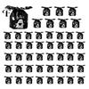 Halloween Candy Bags 48 Pcs Bags, Kids Trick or Treat Goodie Cute Rabbit Decorative Pouches for Dessert Shops Ear Small Plastic Gift Cookie,
