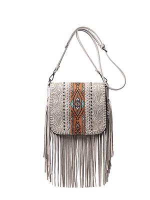 Dámská bohémská tkaná crossbody taška s třásněmi 2025 pro podzim/zimu