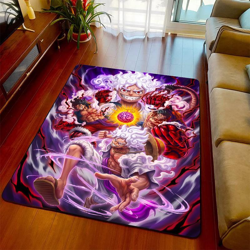 One Piece Anime Design Rug Carpet Floor Mat Soft Surface Non Slip Base for Living Room Bedroom -QJY