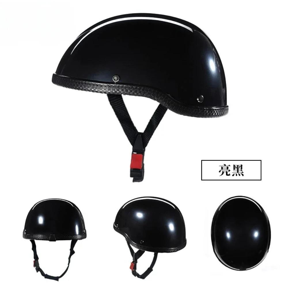 Retro Motorcycle Helmet ABS Shell Unisex Half Face Helmet Motorcycle Mountain Bike Riding Helmet Fashion Motorcycle Equipment